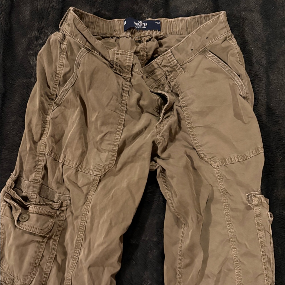 Hollister Brown Trousers with Jogger Ankle